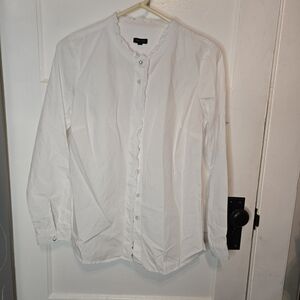 Talbots Classic White Blouse